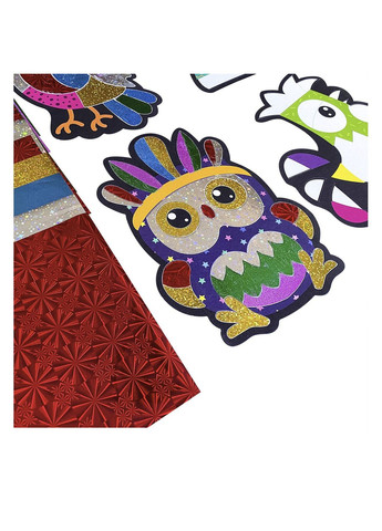 Набір для творчості з кольоровою фольгою "Foil craft. Birds" колір різнокольоровий ЦБ-00260287 Vladi toys (301640249)