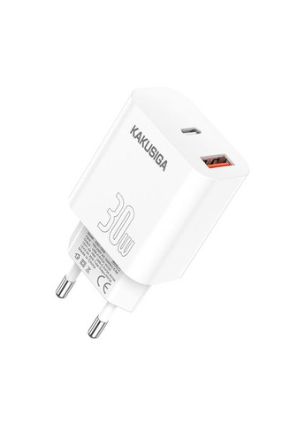 Зарядное устройство KSC-1639 (1USB/USB-C/30W) - белый Kakusiga (368560804)
