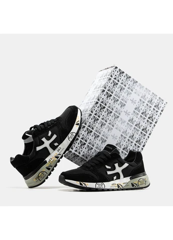 Черные кроссовки mick black white No Brand