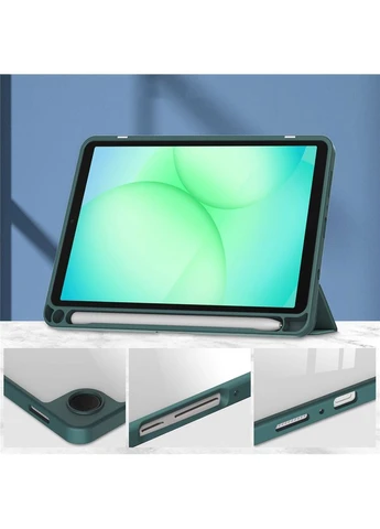 Чохол Soft Edge TPU Samsung Galaxy Tab A11 Plus SM-X236B 11.0" Dark Green (715567) BeCover (393750167)