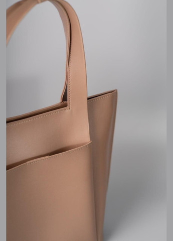 Сумка жіноча Шопер функціональна бежева з екошкіри NIUNIU (336493057)