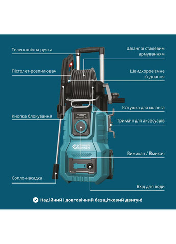 Мойка высокого давления KS 2000Вт 110-160бар 390л/год шланг 8м 16кг Konner&Sohnen (362212513)