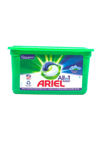 All in 1 гель-капсули для прання Гірська свіжість 37 шт. Ariel (286784434)