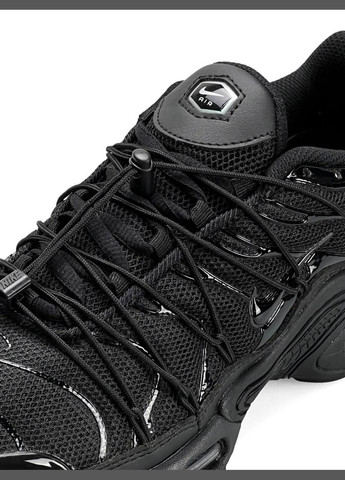 Чорні Осінні кросівки чоловічі nike No Brand Air Max Plus TN Lace Toggle All Black