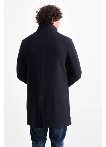 Темно-синє демісезонне Пальто у складі з вовною C&A