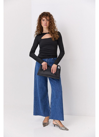 Жіночий лонгслів з мікри з вирізом над грудьми Arjen (356501441)