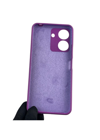 Чехол для POCO C65 силиконовый с микрофиброй нескользящий на сяоми поко с65 фиолетовый Xiaomi (366389863)