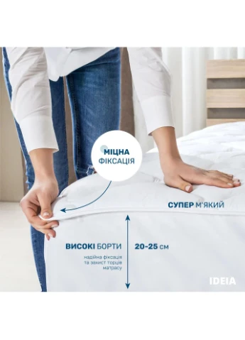 Classic с бортом 160х200х35 см щел 250, белый (2200003973075) IDEIA (362300538)