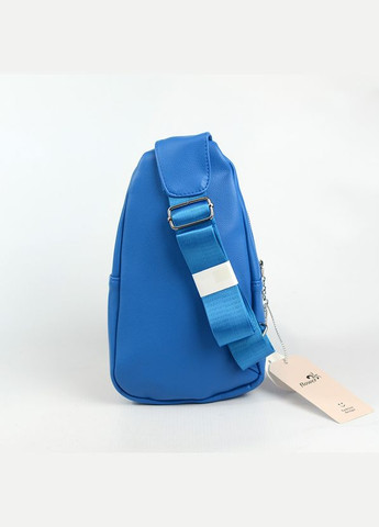 Синя нагрудна жіноча маленькая сумка слінг через плече No Brand (290187035)