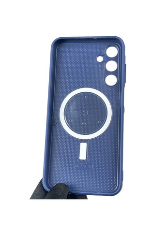 Чехол для Galaxy A25 5G (SM-A256B) с 3д эффектом с магнитом магсейф на самсунг а25 5г тёмно-синий Samsung (366022030)