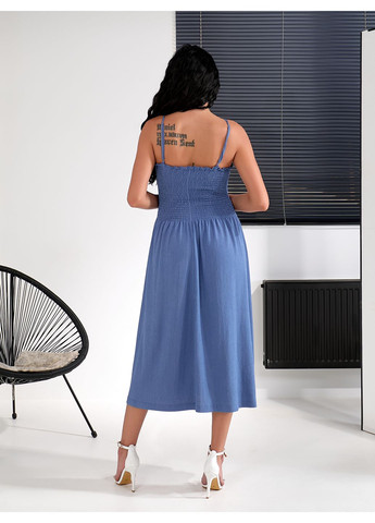 Сіро-синя сукня дріада Sarko однотонна