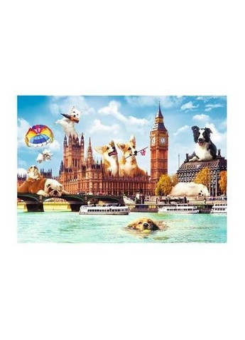 Пазли Funny Cities - Собаки у Лондоні (1000 елм.) 10596 ( ) Trefl (328944925)