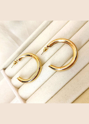 Сережки Середні кільця біжутерія на кожен день No Brand (347608723)