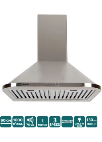Витяжка MONACO 60 INOX (1000) Ventolux (393536961)