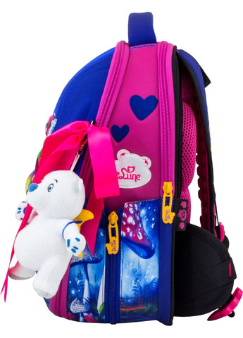 Ортопедический рюкзак (ранец) в школу с наполнением розовый для девочек с Феей для 1-4 класса 35х27х16 см (7mini-017) Delune (293504334)