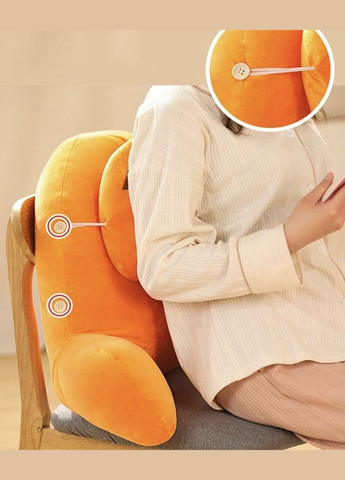 М'яка іграшкаподушка під спину, Ортопедична подушка для читання з окремою додатковою подушкою, Морква Fun Cat (303137193)