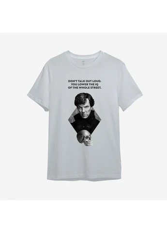 Футболка с принтом "Don't talk out loud". Sherlock (1090670577-1) ТiШОТКА (363967745)