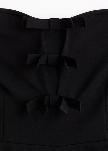 Комбинезон H&M однотонный чёрный праздничный