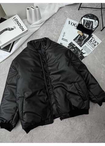 Бомбер на подростка из экокожи с синтепоном Nositi на молнии (364461068)