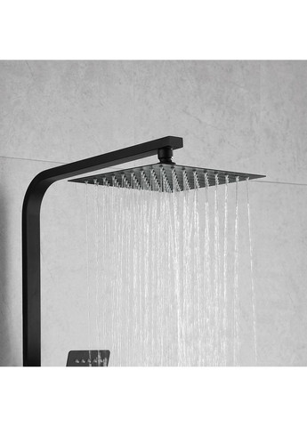 Душова система PRO16-02-BLACK, вилив - перемикач на лійку, 3-функції Wezer (372994918)