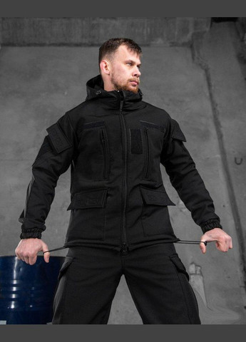 Тактичний костюм SoftShell REHYDRATION black 3XL No Brand