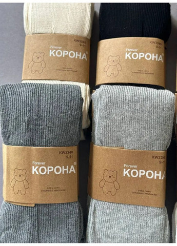 Колготки бавовняні дитячі Сірий (1231-3) Корона (369842065)
