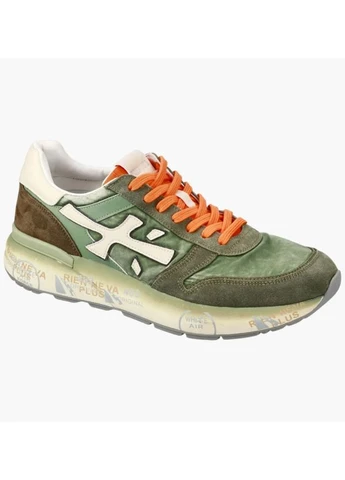 Оливкові кросівки mick olive mick-7244n Premiata