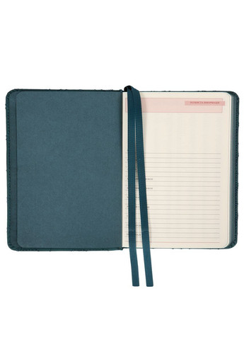 Ежедневник А6 Vibe 320 с Темно-бирюзовый (252709) Leo Planner (362587795)
