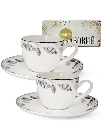 Кавовий сервіз "Патіо" 110мл на 6 персон, фарфоровий S&T (372174401)