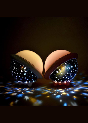 Проектор аккумуляторный звездного неба НЛО LJC-133-mini - детский ночник LED проектор НЛО розовый Losso (327041682)