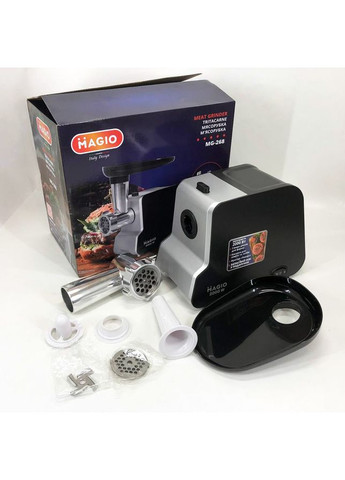М'ясорубка електрична для м'яса MG-268 N 2000 Вт, М'ясорубки для ресторанів, М'ясорубка PU-576 2000 вт Magio (349511875)