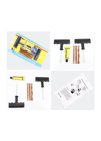 Набір для ремонту проколів безкамерних шин, ремкомплект джгути та клей "Repair" China (366875128)