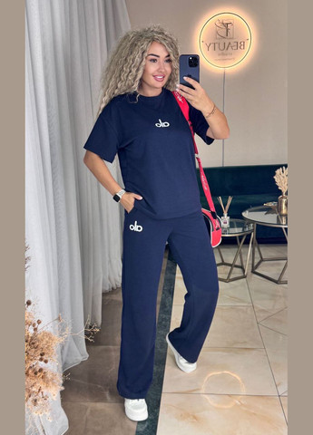 Костюм двонитка футболка та штани палаццо No Brand (345877188)