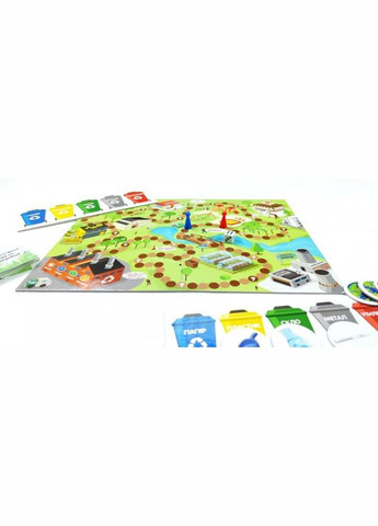 Дитяча настільна навчальна гра "Екологіка"(1319-UM) укр. мовою No Brand (330605436)