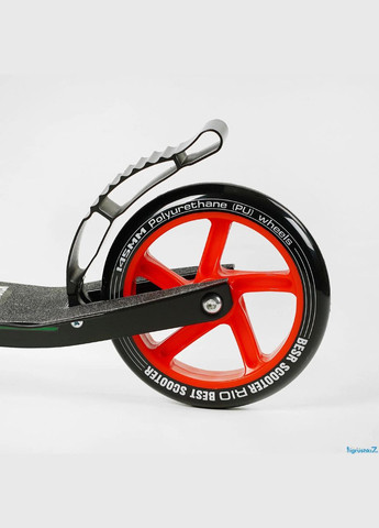 Двоколісний самокат R — 88505 складаний із заднім ножним гальмом чорний Best Scooter (335053065)