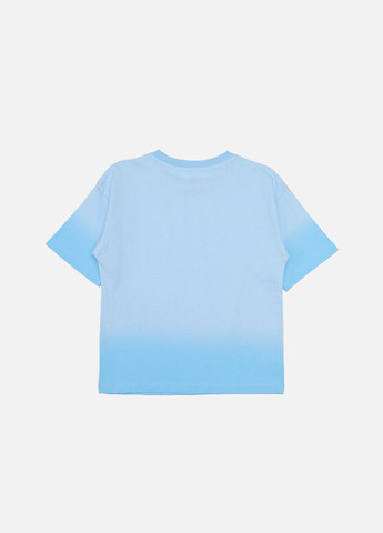 Голубая летняя футболка с коротким рукавом для мальчика цвет голубой цб-00268776 Yuki