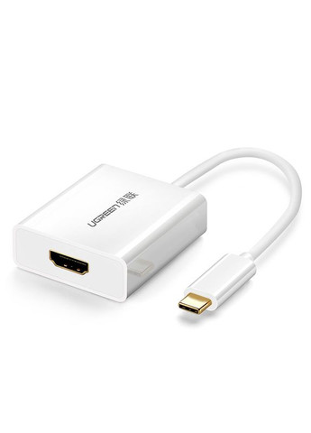 Переходник USB 2.0 TypeC --> HDMI V1.4b белый Ugreen (314779156)