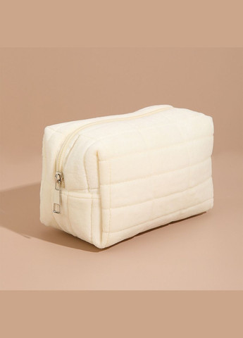 Косметичка Велюровая Mirrow Белая (C103005) No Brand (329444001)