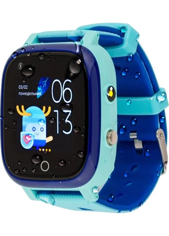 Смарт-годинник GO005 4G WIFI Kids waterproof Thermometer Blue (747017) Amigo (391472962)