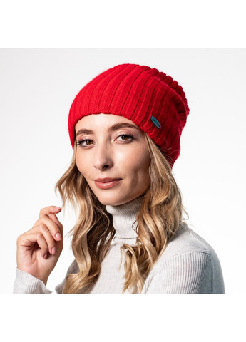 Шапка колпак женская шерсть красная LIORA LuckyLOOK 542-068 (322791114)