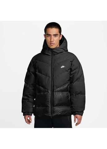 Чорна демісезонна чоловіча куртка m windrunner stmnt dwn jkt чорний Nike