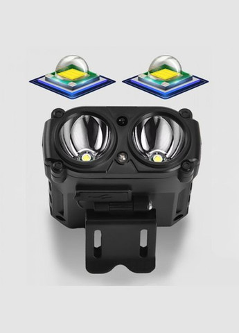 Ліхтар налобний SH-T808-2XPE+20SMD з датчиком руху No Brand (323486615)