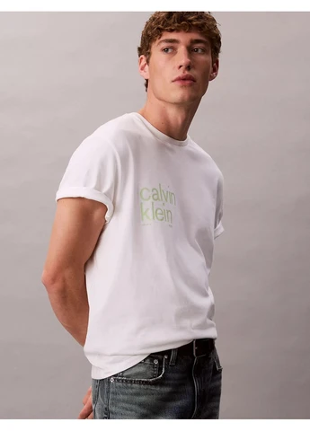 Белая футболка Calvin Klein