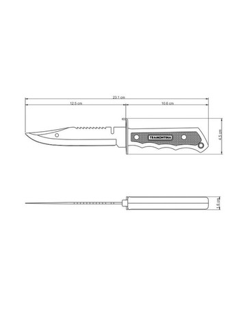 Ніж туристичний 26051/105 FISH Tramontina (369719446)