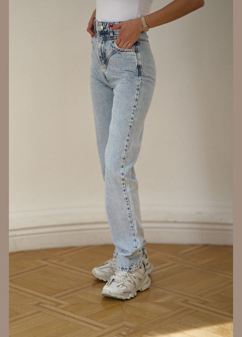 Джинси Straight блакитні Twice - (299929705)