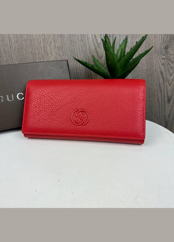 Жіночий шкіряний гаманець-стиль Гуччі, клатч портмоне з натуральної шкіри Gucci в коробці No Brand (334730779)