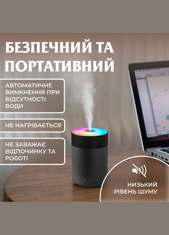 Зволожувач повітря USB Colorful Humidifier 300ml Happy Life (302020406)