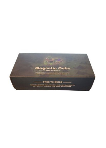 Конструктор майнкрафт магнітний кубики конструктори Magnetic Cube 48 деталей для дорослих та дітей minecraft No Brand Маленький ліс (358930670)