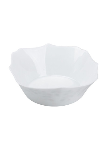 Столовий сервіз керамічних квадратних тарілок на 6 персон 24 предмети білий TS Kitchen (326066460)