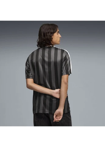 Комбинированная футболка ess t7 striped jersey black/grey 692195-01 Puma